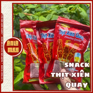 Snack thịt xiên quay (gói 16g)  -Tiệm ăn vặt ĂN LÀ MÊ ăn vặt tuổi thơ