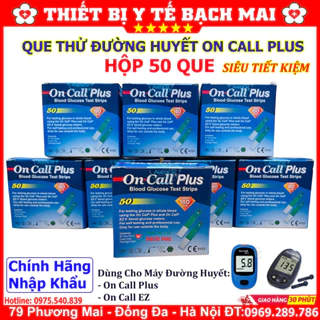 ON CALL PLUS ✅ Que Thử Đường Huyết Dùng Cho Máy Đo Tiểu Đường OnCall Plus, On Call EZ