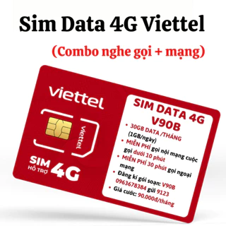 SIM 4G Viettel Đã Kích Siêu Data Siêu Nghe Gọi Ưu Đãi Nhiều Gói Cước Giá Học Sinh