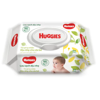 Khăn giấy ướt cho trẻ sơ sinh Huggies 64/80 tờ