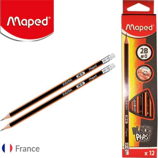 Bút Chì Đen Gỗ 2B Maped