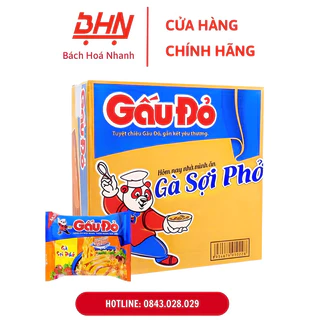 Thùng Mì Gấu Đỏ - VỊ SỢI PHỞ