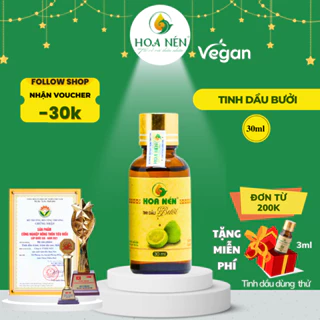 Tinh dầu Bưởi nguyên chất - Hoa Nén - Hương thơm mát, chăm sóc tóc - 30ml