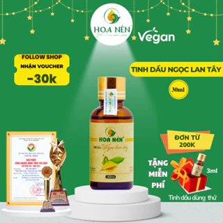 Tinh dầu Hoa Ngọc lan tây nguyên chất - Hoa Nén - Hương thơm nhẹ, khử mùi, ẩm mốc, đuổi muỗi, côn trùng - 30ml