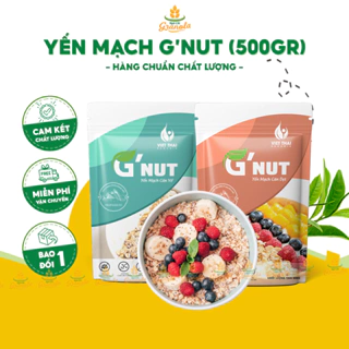 [NEW] Yến mạch G'Nut 100% Organic Hữu Cơ Cán Vỡ Cán Dẹp Giảm Cân Ăn Kiêng Gói 500g (Hạt Ngon)