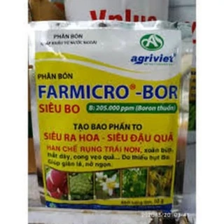 PHÂN BÓN SIÊU BO- BORON KÍCH THÍCH RA HOA, ĐẬU QUẢ, CHỐNG RỤNG QUẢ NON GÓI  10gr