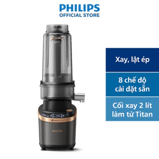 Máy xay tốc độ cao có mô-đun máy ép trái cây Philips HR3770/00 Flip & Juice |1500W|1.8L