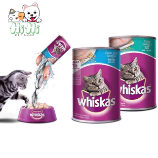 Pate cho mèo Whiskas lon 400gr-Thức ăn ướt cho mèo Whiskas