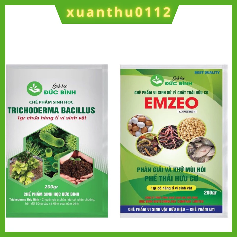 Chế Phẩm Vi Sinh EMZEO Ủ Phân Và Rác Hữu Cơ- Gói 200gr