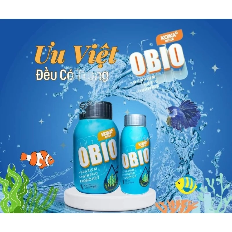 Men Vi Sinh OBIO - Men Vi Sinh Cao Cấp Xử Lý Nước Nuôi Cá Hiệu Quả