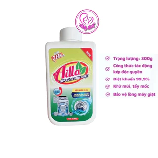 Bột tẩy lồng máy giặt cao cấp Ailla chai 300g - Loại bỏ cặn bẩn, vi khuẩn, nấm mốc nhanh chóng