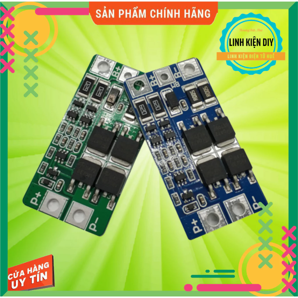 [S068] Bảng mạch bảo vệ sạc xã cân bằng 2S 10A 6.4V 7.4V 18650 3.2V 3.7V BMS PCM cho pin sắt lithium ion 32650 LiFePo4