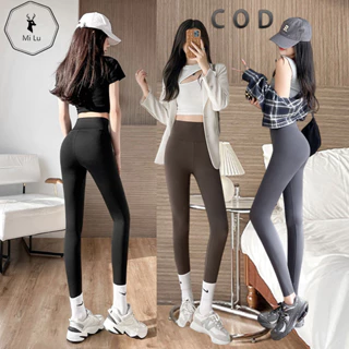 Quần nữ bigsize quần legging tập yoga  cạp cao nâng mông gen siết eo phong cách Hàn Quốc quần tập gym