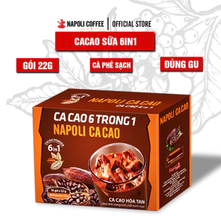 Cacao hòa tan 6in1 Napoli (22g/gói) Bổ sung mầm lúa mạch và cà phê Mocha