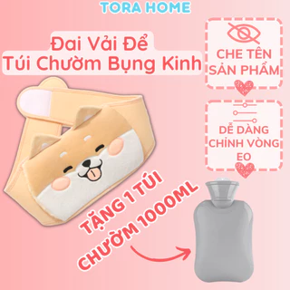 Tặng 1 túi chườm 1000ml khi mua đai vải để túi chườm nóng giảm đau bụng kinh nguyệt cho nữ dễ thương tiện lợi Tora Home