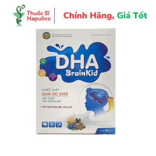 Cốm DHA BRAINKID tốt cho não bộ và Thị lực của bé - hộp 20 gói