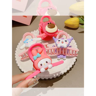 Set 4 kẹp càng cua cho bé hình gấu dâu cute