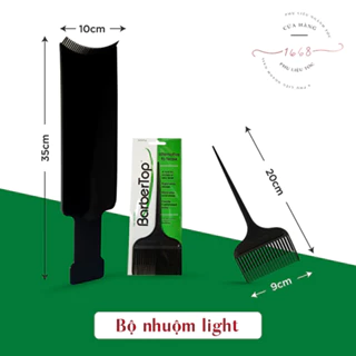 Bảng kê hỗ trợ nhuộm hiLight tóc. Lược móc light chia tóc