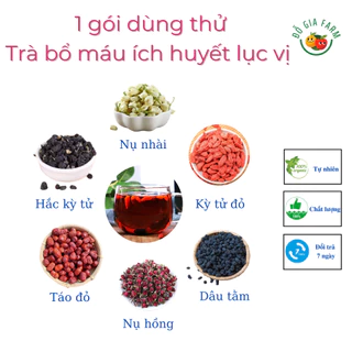 1 gói dùng thử - trà bổ máu ích huyết lục vị