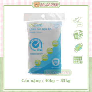 Quần lót vải giấy cotton Procare xanh và Sozo Túi Cam (Set 5 Quần) Mềm Nhẹ Thoáng Mát Sử dụng 1 lần - 2X MART