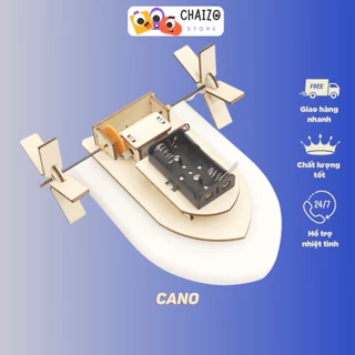 Đồ chơi thông minh cho trẻ em mô hình lắp ghép gỗ 3D cano theo phương pháp STEM