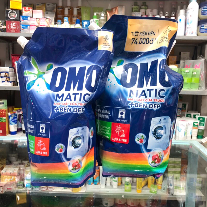 Nước giặt bền đẹp OMO Matic