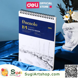 Sổ Phác Thảo Finenolo Deli  - 100gsm 80 Trang -Sổ tay vẽ chì - Sketchbook  - EN025