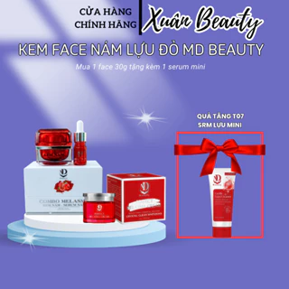 [Tặng Kèm Serum] Kem Face Nám Lựu Đỏ MD Beauty Dưỡng Trắng Da, Loại Bỏ Mụn Nám Tàn Nhang