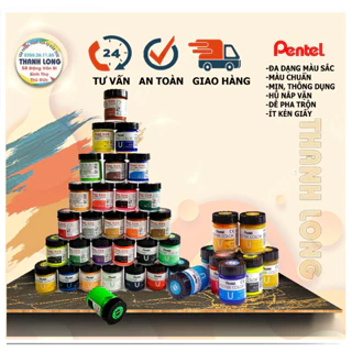 HCKT [THANH LONG] - Màu Poster Color PENTEL hũ lẻ - 30ml vẽ hội họa