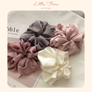 Dây buộc tóc lụa cao cấp scrunchies phong cách Hàn Quốc