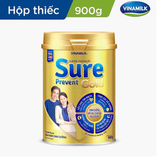 Giảm 25%. Sữa bột Sure Prevent 900g. Tăng cường dinh dưỡng và sức khoẻ. HSD: 04/2026