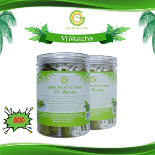 Bánh ống Đông Thành vị Matcha (hộp tròn 80g)