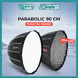 Softbox parabolic 90 cm kèm lưới thao tác nhanh chính hãng Tolifo