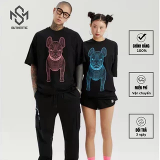 Áo thun unisex Lifework chính hãng in hình bé Bull cực ngầu, áo phông Pitbull basic vải cotton | LW225TS990 LW245TS990