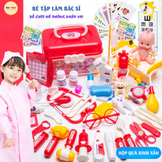 Đồ Chơi Bác Sĩ Trẻ Em Hộp Xinh Xắn TOP-TOY, Mô Phỏng Nhập Vai Bé Làm Bác Sĩ Giáo Dục Sớm Trẻ Em