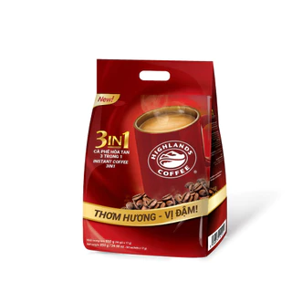 Cà phê sữa hòa tan Highlands Coffee 3in1 bịch 50 gói x17g