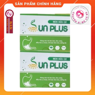 [Chính hãng] Combo 2 hộp Men Hữu Cơ SunPlus Cho Bé Biếng Ăn, Táo Bón, Chậm Tăng Cân