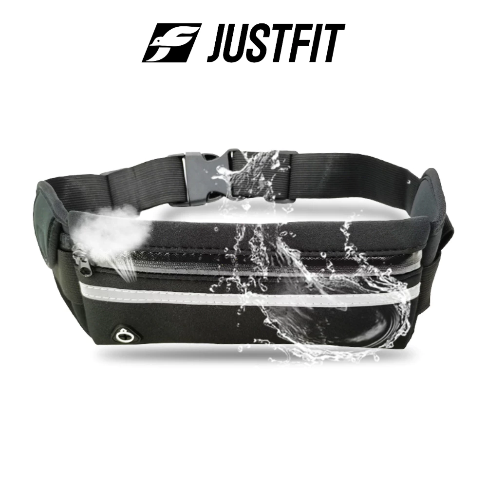 Túi chạy bộ JUSTFIT chống nước, có ngăn đựng điện thoại, bình nước