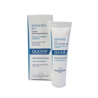 (HB_Gift) Kem ngừa mụn viêm & thâm dành cho da nhờn, tổn thương Ducray Keracnyl PP+ Anti-Blemish Cream 5ml