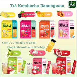 Trà Kombucha Danongwon nhập khẩu Hàn Quốc 5g x 20 gói TẶNG BÌNH
