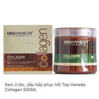 Hấp dầu ủ tóc Tophaneda 500ml_hấp collagen Tophaneda