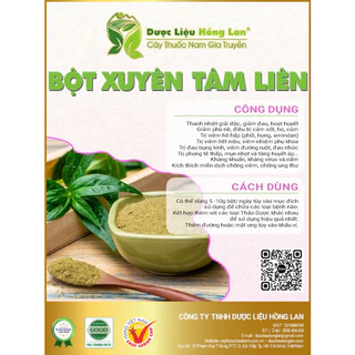 ✅[Thượng hạng] Bột Xuyên Tâm Liên loại 1 (không pha chộn tạp chất, đã sao thơm, không chất bảo quản)