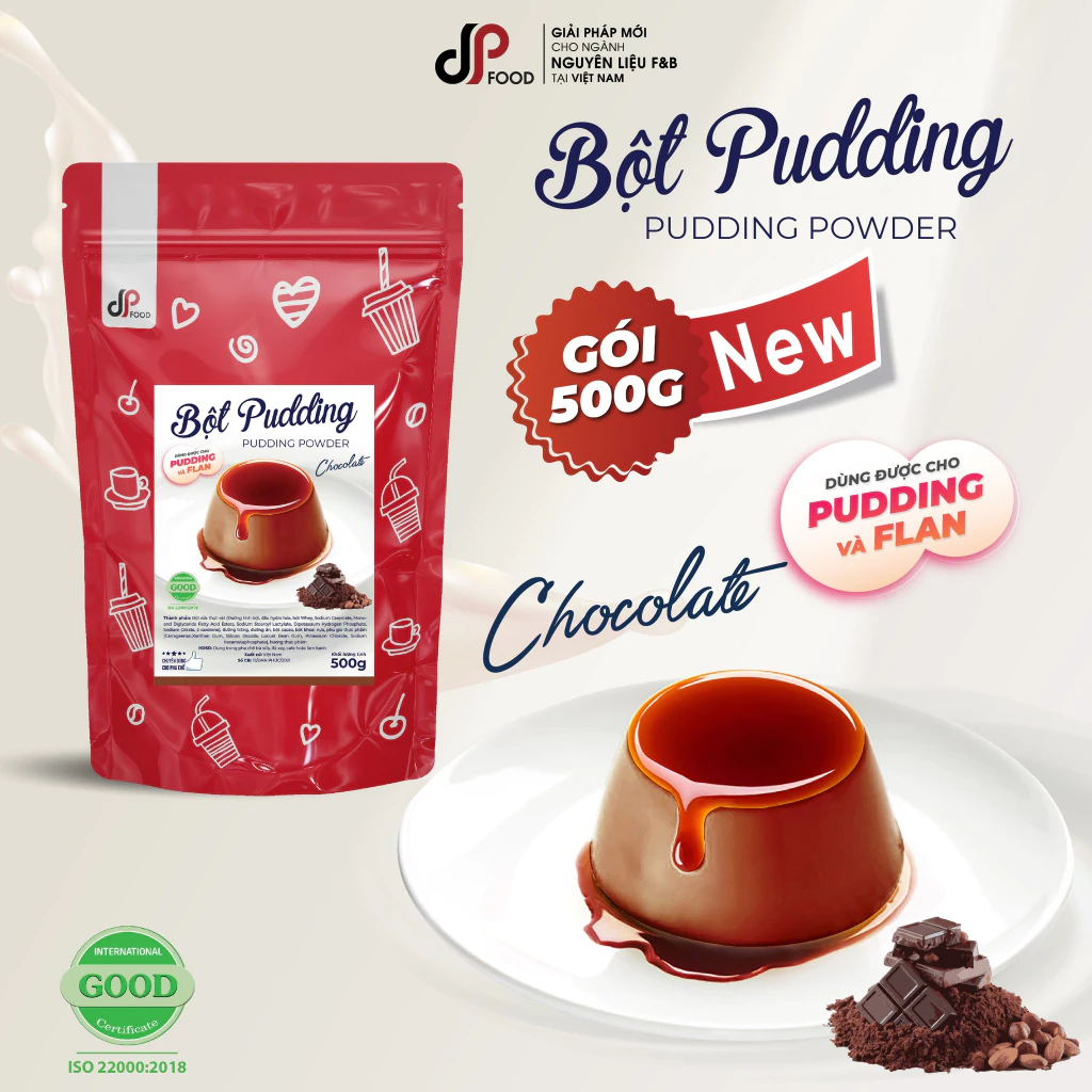 Bột Pudding Socolate 500g Dpfood