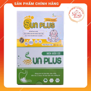 [Chính hãng] Men hữu cơ Sunplus + Sữa non Sunplus  bổ sung chất xơ, bé hết táo bón- Tăng sức đề kháng nuôi con nhàn tênh