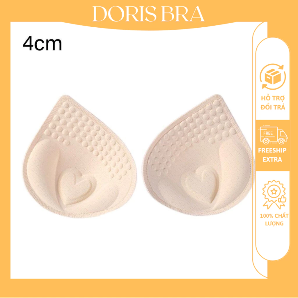 Miếng độn mút bra AD1030 hình tam giác dày 4cm siêu nâng ngực