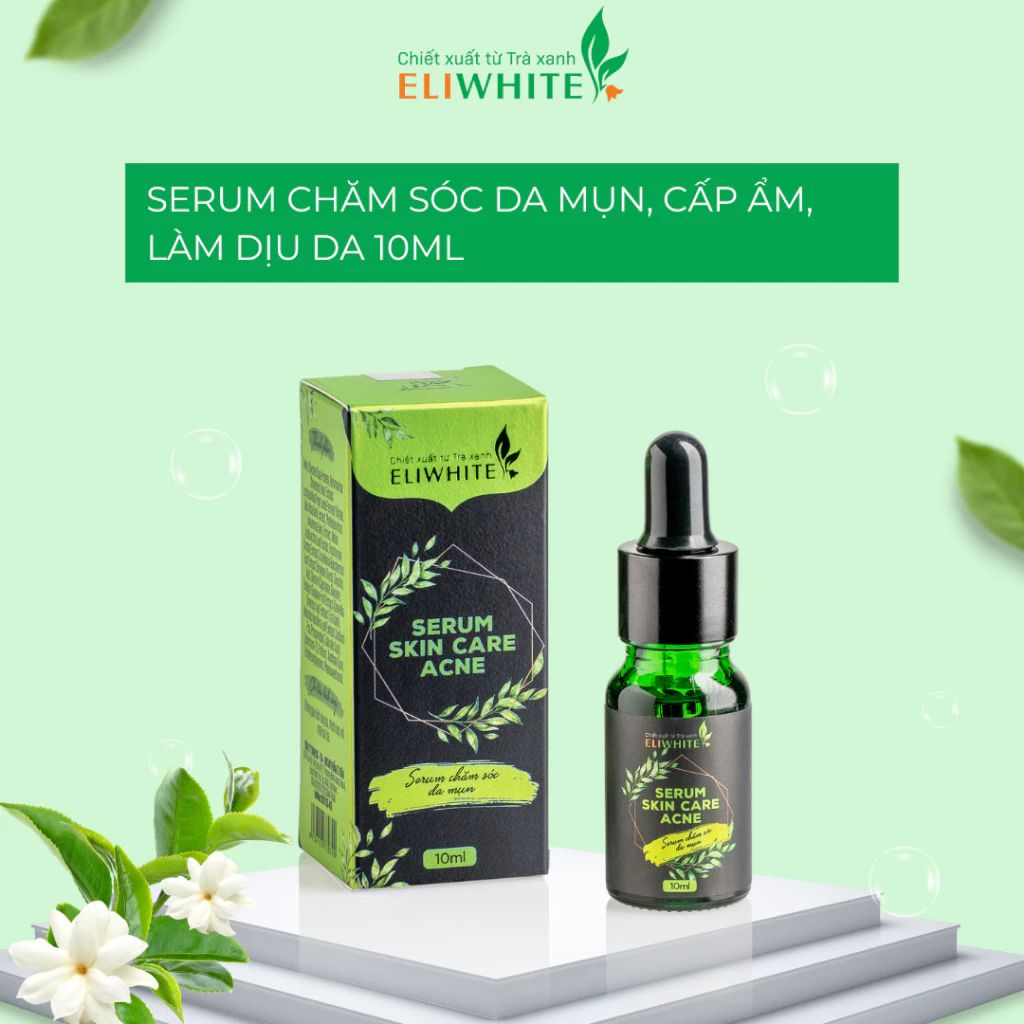 Serum chăm sóc da mụn, cấp ẩm, dịu da ELIWHITE - Serum skincare ACNE 10ml