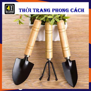 Bộ 3 Cuốc Xẻng Mini Trồng Cây Cảnh - Bộ Dụng Cụ Làm Vườn Mini 3 Món Chăm Sóc Cây Cảnh, Bonsai, Chăm Xương Rồng Tiện Lợi