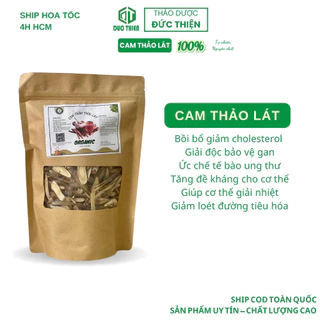 100g, 250g Cam Thảo Thái Lát Loại 1 Đức Thiện (Khô, Sạch, Thơm) - Hỗ Trợ Viêm Họng, Ngừa Sâu Răng, Tăng Đề Kháng