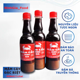 Combo 3 chai mắm cáy Ninh gia loại đặc biệt (500ml/chai)