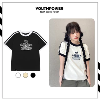 Áo thun nữ Baby Tee tay ngắn cổ tròn form vừa Y2K "Youth Cherry" 250gsm Local Brand | Youth Power
